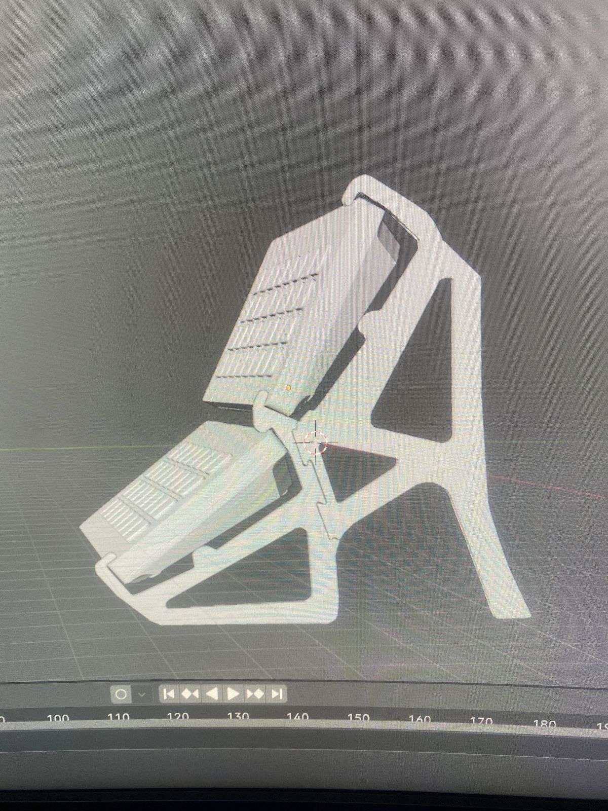 Folding stand modeled in Blender